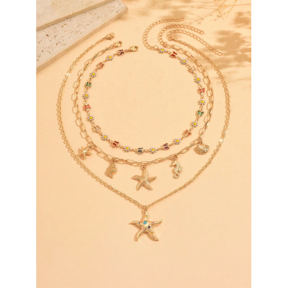 3pcs/Set Bohemian Style Colorful Crystal Butterfly