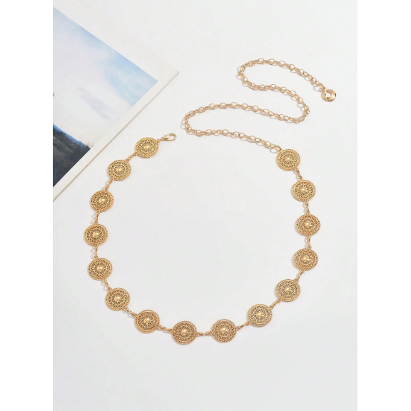 1 High-End Metal Circle Chain Waist Chain